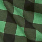 plaid black & green