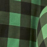 plaid black & green