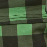 plaid black & green