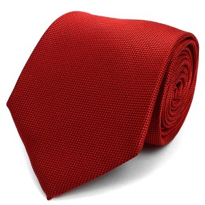 Men's Solid Color Microfiber Poly Woven 3.25 Inch Wide And 57 Inch Long Necktie - 1 of 4