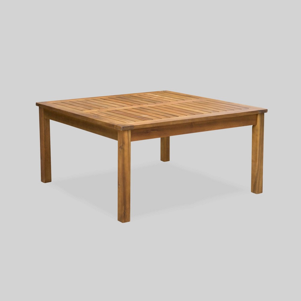 Photos - Garden Furniture Perla Acacia Wood Coffee Table Brown - Christopher Knight Home