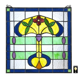 Design Toscano Horta Tiffany-Style Stained Glass Window - 1 of 2