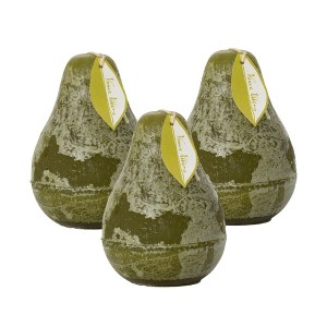 Moss Timber Pear Candles - Set of 3 - 1 of 4