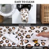 Washable Modern Leopard Print Rug Non Slip Low Pile Rug Soft Contemporary Throw Floor Cover Foldable Indoor Carpet for Living Room Bedroom Playroom - 4 of 4