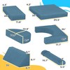 Runesay Blue 12 Pieces Modular Kids Play Couch, Convertible Foam Floor Cushions - 3 of 4