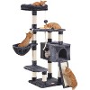Heybly Cat Tree Cat Tower for Indoor Cats Multi-Level Cat Furniture Condo with Feeding Bowl and Scratching Board - 2 of 3