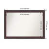 Amanti Art Grand Narrow Non-Beveled Framed Bathroom Vanity Wall Mirror - 3 of 4