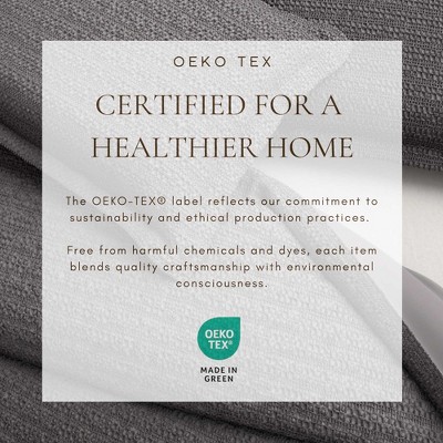 Full/Queen Grey Cotton Waffle Weave Duvet Cover Set