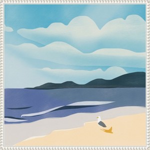 Amanti Art Seaside Serenity by Little Dean Framed Canvas Wall Art - 1 of 4