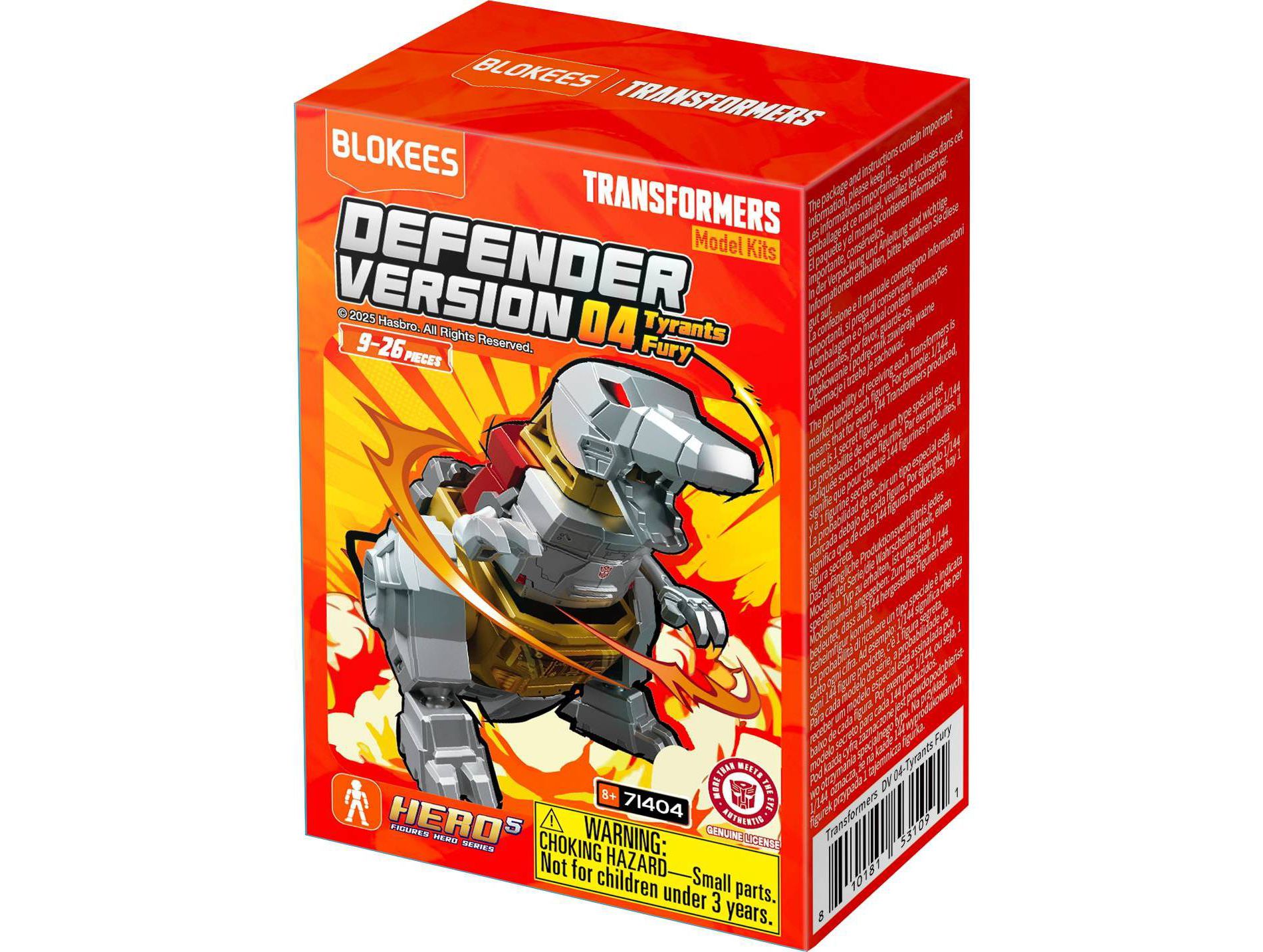 Blokees Transformers Defender Version Wave 4 Tyrants Fury Action Figures