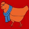 Men's Design By Humans The Hipster Chicken By TabithaDesigns T-Shirt - 2 of 4