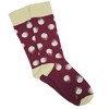 Dark Red and White Patterned Socks (Men's Sizes Adult Large) from the Sock Panda - 3 of 3