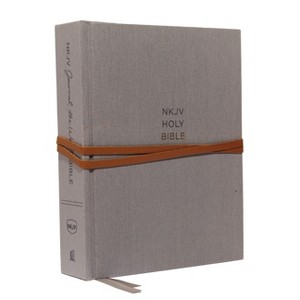 NKJV, Journal the Word Bible, Hardcover, Gray, Red Letter Edition, Comfort Print - by  Thomas Nelson - 1 of 1