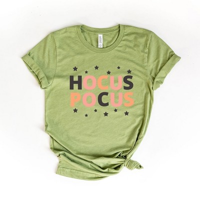 Simply Sage Market Women's Hocus Pocus Colorful Stars Short Sleeve Graphic Tee