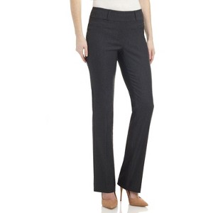 Rekucci Women's Pull-On Comfort Barely Bootcut Dress Pants - 1 of 4
