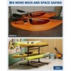 Freestanding Kayak Storage Rack, Indoor & Outdoor Heavy Duty Kayak Holder with 4 Lockable Wheels - 4 of 4