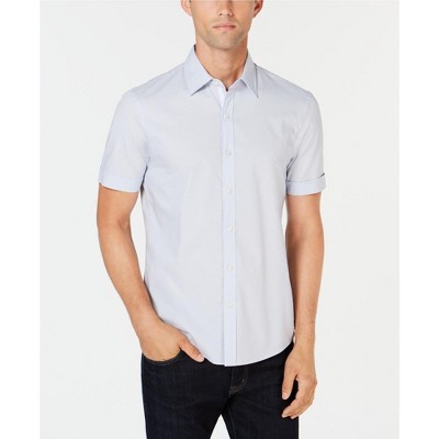 Michael Kors Mens Stretch Button Up Shirt