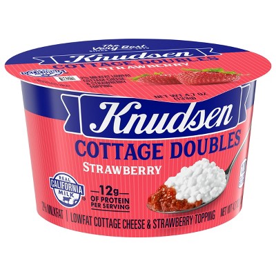 Knudsen Strawberry Cottage Cheese Doubles - 4.7oz