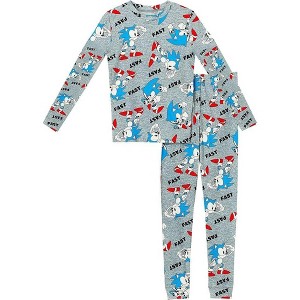 Sonic The Hedgehog Little/Big Boy's 2-Piece Cotton Pajama Set - 1 of 3