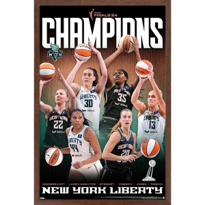 Trends International WNBA New York Liberty - 2024 WNBA Finals Champions Framed Wall Poster Prints - 1 of 4