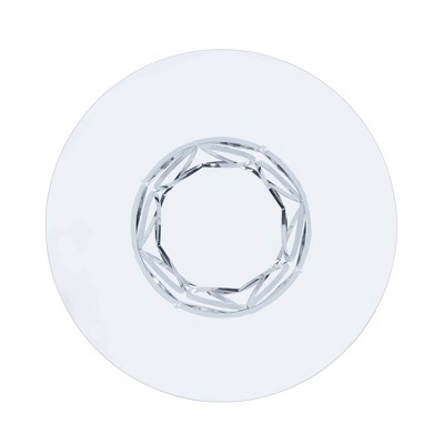 Elysian 53" Chrome & Glass Transitional Round Dining Table