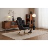 CAVINAS Teddy Accent Chair with Wooden Rocking Legs,Modern Arm Chair with Wooden Frame,Glider Rocker Accent Chair for Living Room - 2 of 4