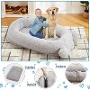 Nasitip 71"x45"x12"  Human Dog Bed for Adults with Blanket, Storage Pockets, Foam Support & Removable Cover - 3 of 4