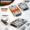 Mockins Extendable Rooftop Cargo Carrier 64"x39"x6", 16 Cu. Bag - Black - 4 of 4