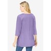 Woman Within Plus Size Embroidered Crinkle Tunic - 3 of 4