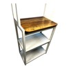 INFURNIC Kitchen Racks Modern Bakers Rack with Storage Shelves and Stylish Design for Kitchen Use, Brown White, 23.62"*15.75"*66.93" - 3 of 4