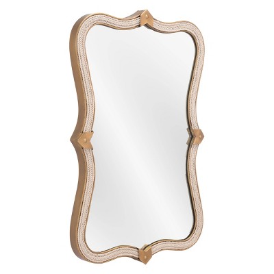 Hillegass Decorative Wall Mirror Gold - ZM Home