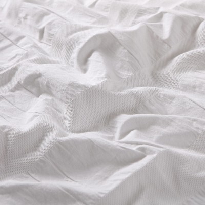 Pink Cotton Twin/Twin XL Ruffled Duvet Cover Set