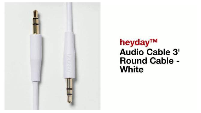 3&#39; Audio Round Cable - heyday&#8482; White, 2 of 5, play video