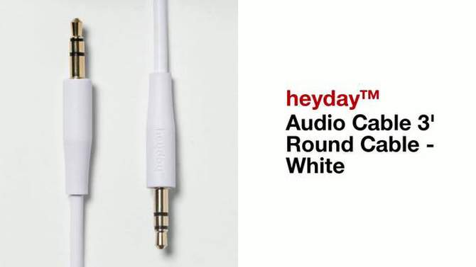 3&#39; Audio Round Cable - heyday&#8482; White, 2 of 5, play video