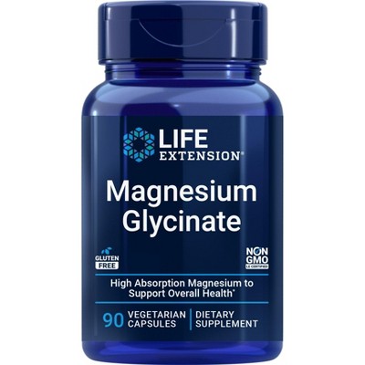 Magnesium Glycinate by Life Extension  -  90 Vegetarian Capsules