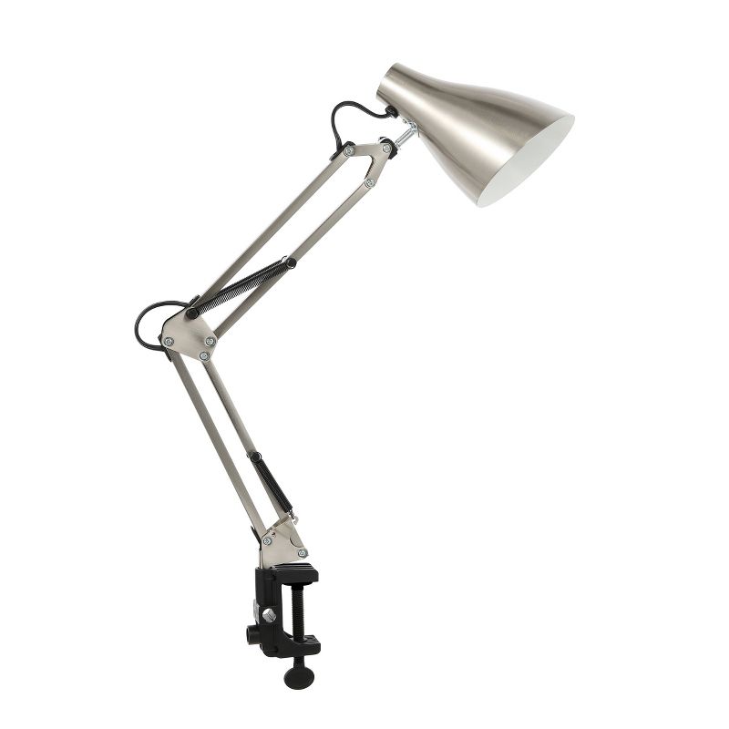 28.5" Odile Classic Industrial Adjustable Articulated Clamp-On Task Lamp (Includes LED Light Bulb) - JONATHAN Y, 1 of 9