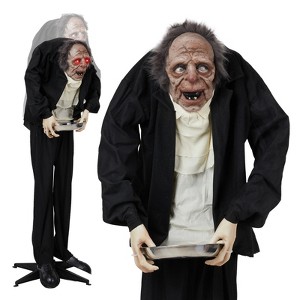 Slickblue Spooky 5FT Halloween Outdoor Prop with Swaying Motion, LED Eyes, and Scary Sounds - 1 of 4