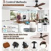 Smart Wood Ceiling Fan With Integrated LED Light 52" Modern Ceiling Fan With Remote and Alexa/App Control for Farmhouse Bedroom Outdoor Patio Porch - 2 of 4