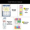 HARDCOVER 2026 Planner, 5.5"x8": 14 Months (Nov 2025-Dec 2026), Daily/Weekly/Monthly,  Bookmark, Pocket Folder w Sticky Notes (Colorful Botanicals) - 2 of 4