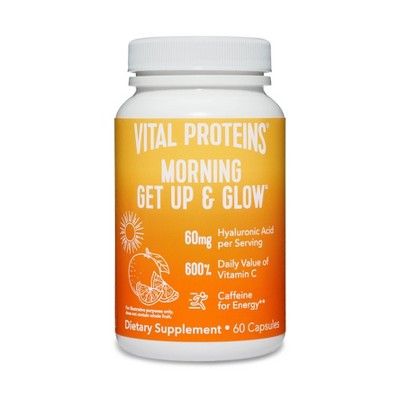 Vital Proteins Morning Get Up and Glow Capsules - 60ct
