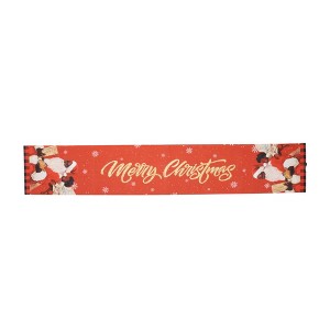 Unique Bargains Christmas Table Runner Santa Claus Angel Polyester Red 71x14 Inch 1 Pc - 1 of 4