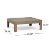 Sapphtopaz Patio Furniture Set Acacia Wood Loveseat Corner Bench Outdoor Chairs with Cushions Square Coffee Table for Garden, Backyard - 2 of 4