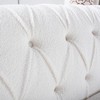 CAVINAS Chesterfield Sofa with Rolled Arm, Modern PU Leather 3 Seater Sofa Couch, Upholstered Vintage Couch for Living Room - 4 of 4