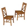 Set of 2 Traditional Distressed Wood Dining Chairs - Saracina Home - image 2 of 4