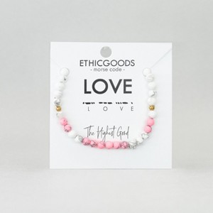 Morse Code Bracelet: LOVE | ETHIC GOODS - 1 of 4