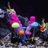Unique Bargains Soft Silicone Glowing Aquarium Mushroom Coral Rose Red 3.54"x4.72" - 2 of 4