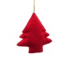 NAYSAYE Party Decoration Embroidered Christmas Cheer Ornament for Holiday Tree Decorations, Red, 4"*0.75"*4" - 4 of 4