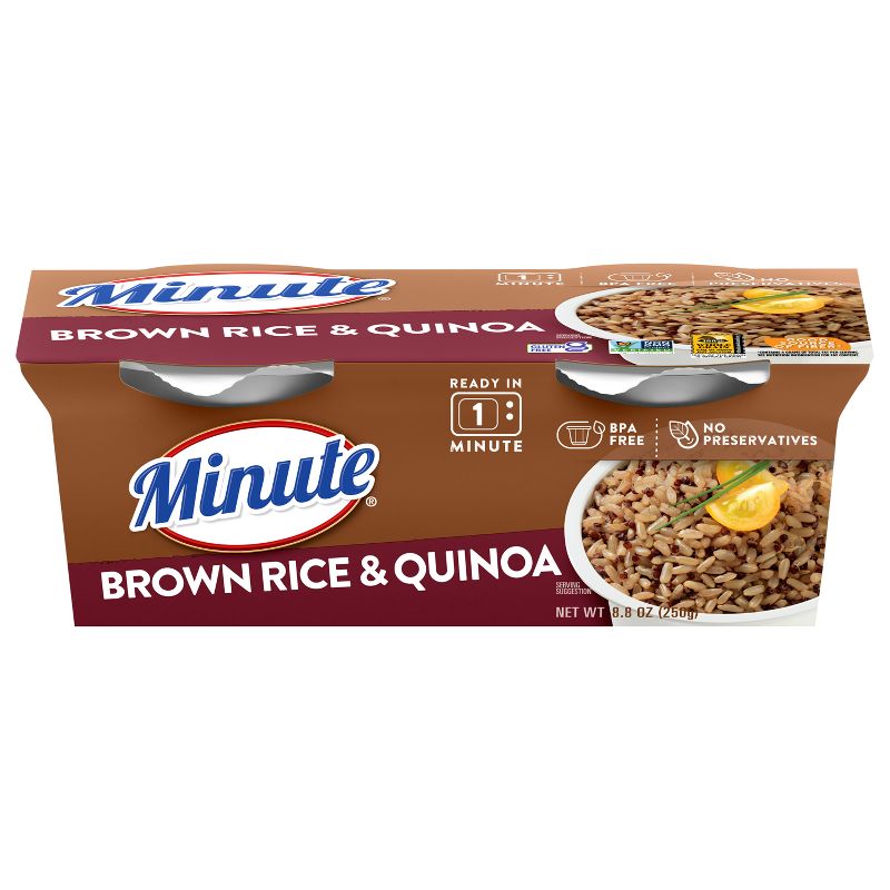 Minute Rice Gluten Free to Serve Brown Rice &#38; Quinoa Cups -2ct, 1 of 10