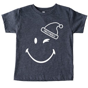 SmileyWorld Santa Hat Outline - Youth Short Sleeve Graphic T-Shirt and Toddler Short Sleeve Graphic T-Shirt - 1 of 3