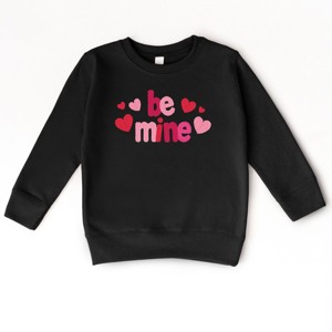 Be Mine Knit Print - Toddler Graphic Sweatshirt - 1 of 4